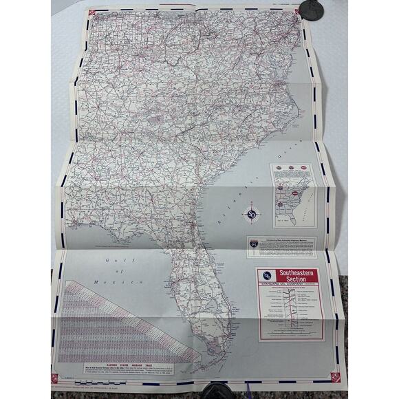 Vintage Standard Amoco Oil Company Central United States Map Advertising - Picture 5 of 13